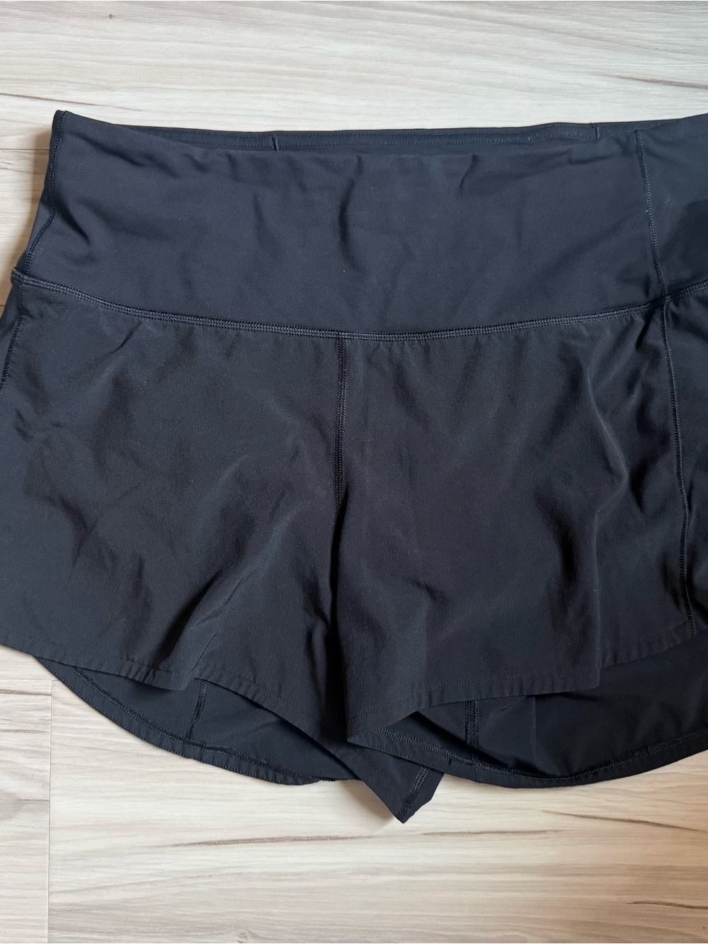 lululemon athletica Black Athletic Shorts High Rise Sz 8